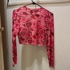Cute sheer crop top